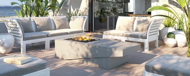 modern concrete fire tables