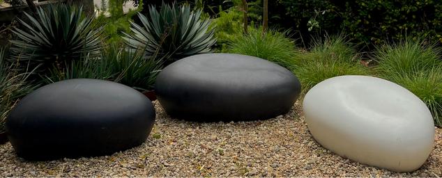 concrete garden pebbles