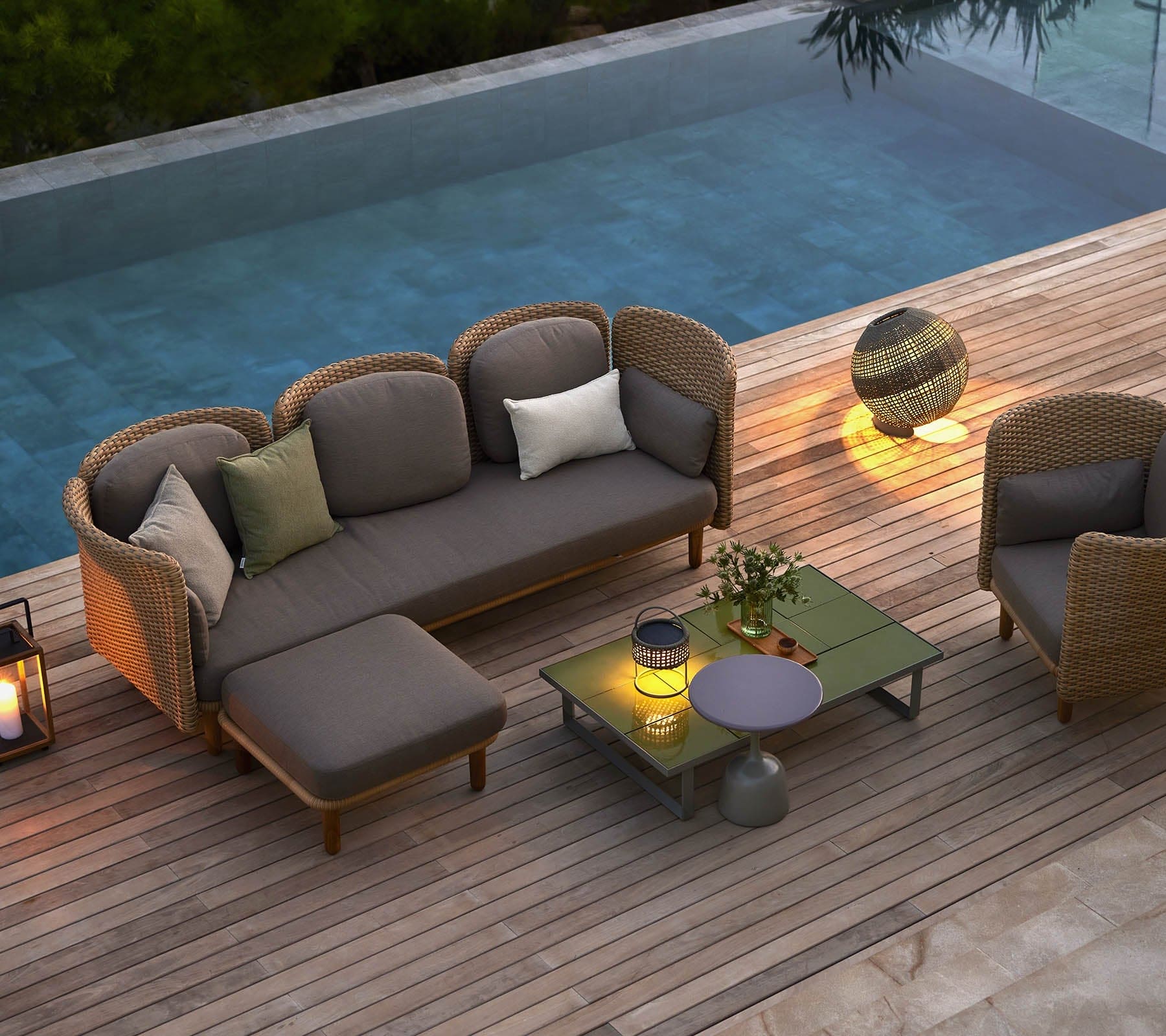 Arch 3-Seater Outdoor Sofa | Low Arm/Back