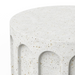 Atlas Outdoor Concrete Round Coffee Table in ivory color - close up view