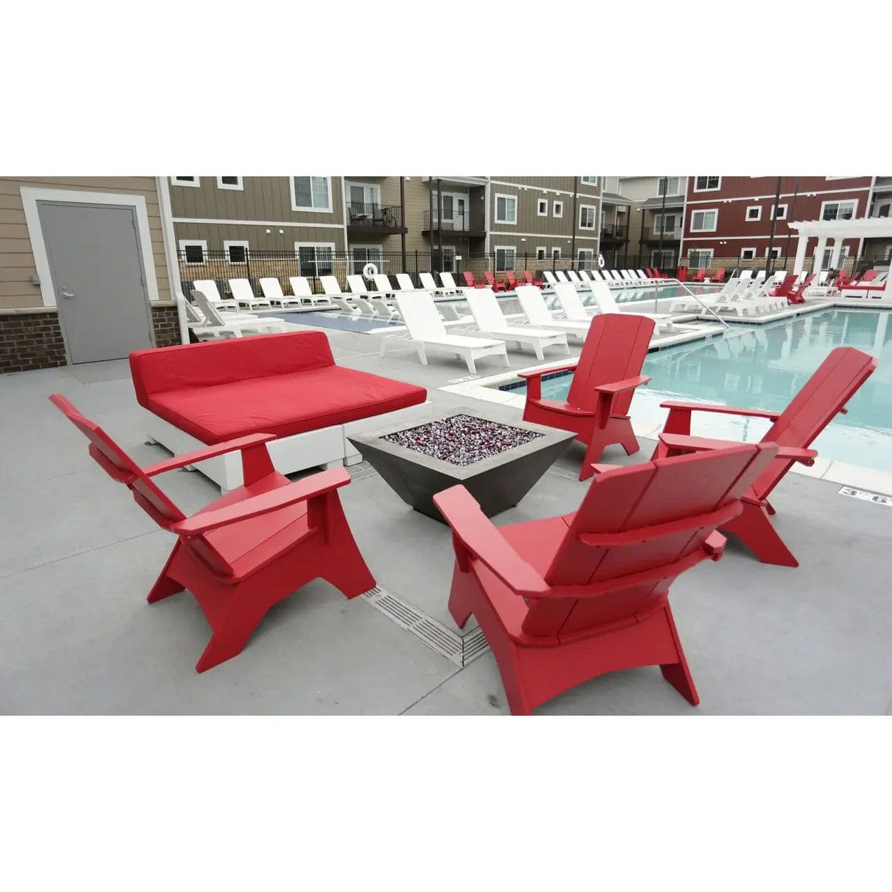 Affinity Square In-Pool Sunbed w/ Backrest Cushion - Boxhill & Co., LLC