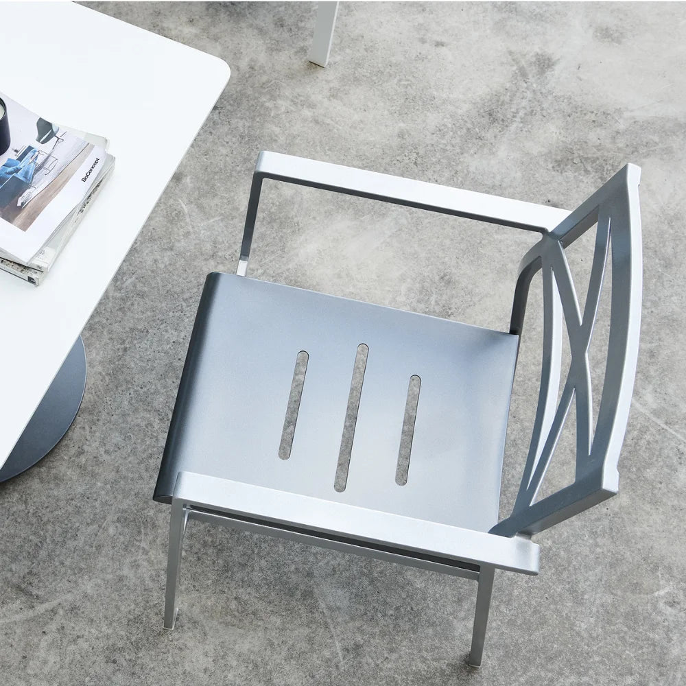 Bishop Aluminum Outdoor Dining Armchair