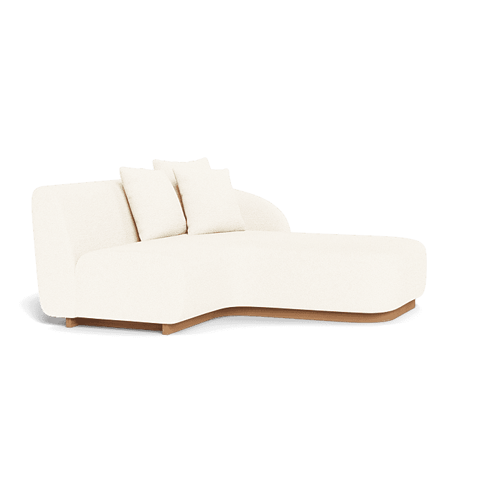 Como Outdoor Curved Chaise Right Sectional Sofa