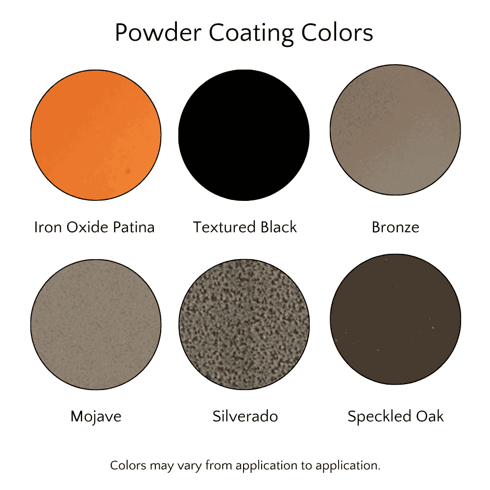 Available Fire Pit Powder Coated Colors