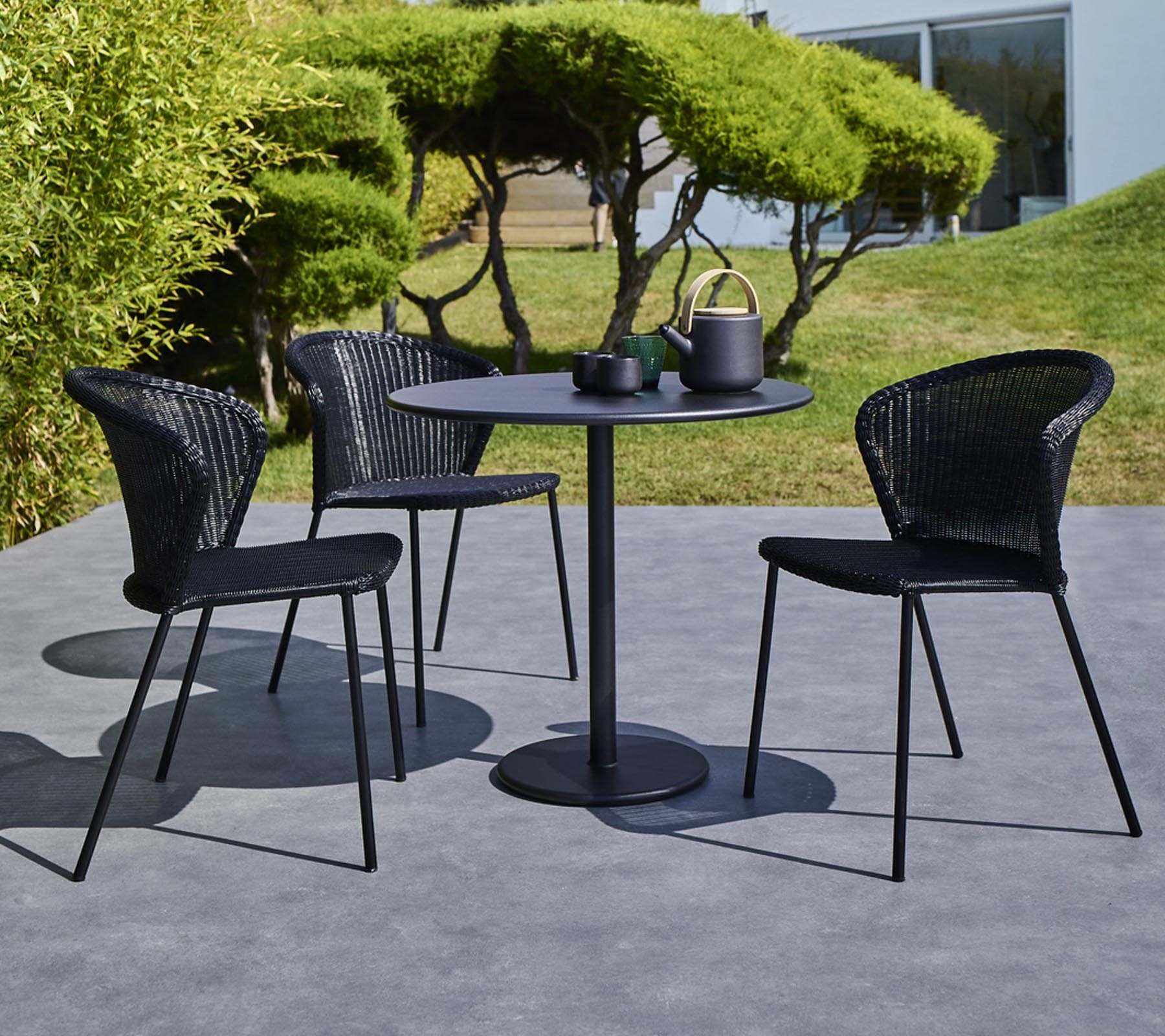 Lean Stackable Outdoor Garden Chair Lifestyle