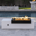 Moonstone Metal Powder Coated Fire Pit Table Lifestyle