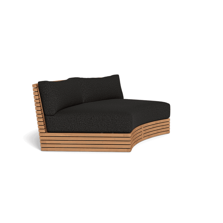 Tahiti Outdoor Curved 2 Seat Sectional Sofa