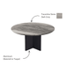 Victoria Stone Round Dining Table