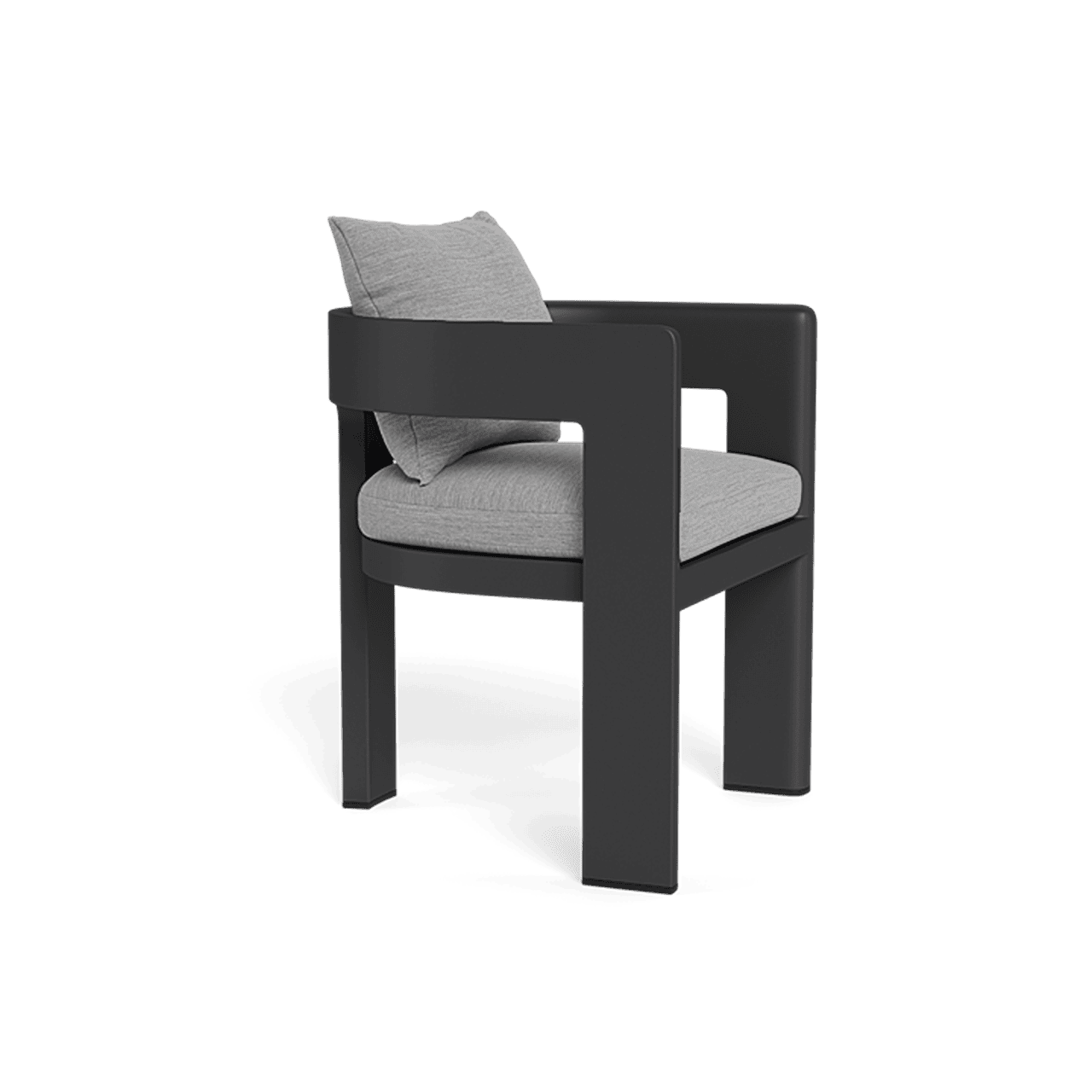 VICTORIA DINING CHAIR-Aluminum Asteroid Frame