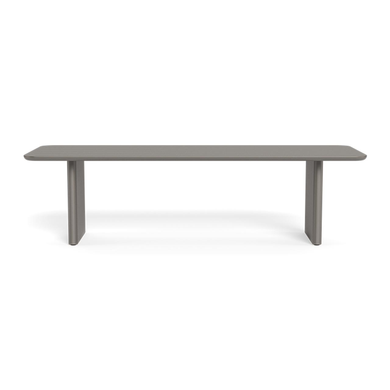 Victoria Dining Table Slatted 108" - Aluminum Frame