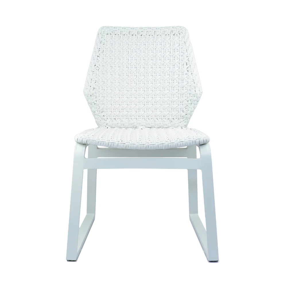 Adriano Aluminum Outdoor Wicker Dining Chair