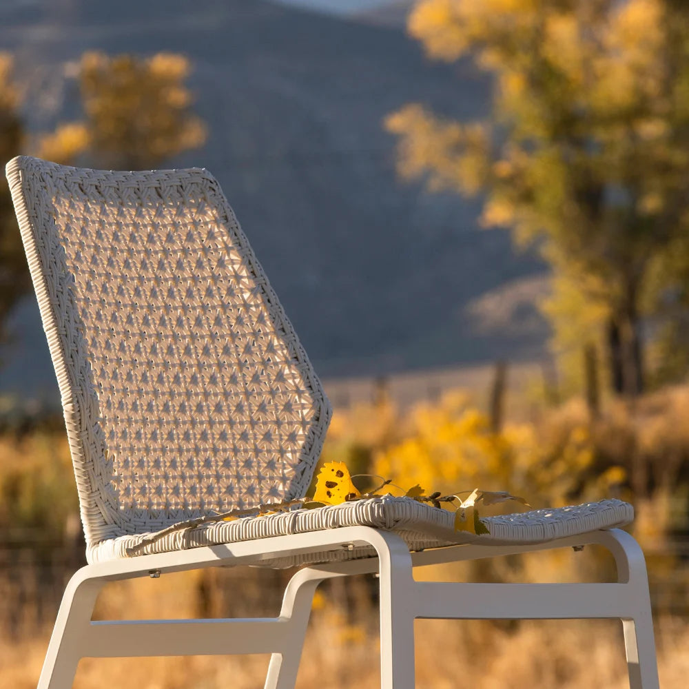 Adriano Aluminum Outdoor Wicker Dining Chair