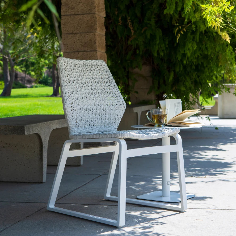 Adriano Aluminum Outdoor Wicker Dining Chair