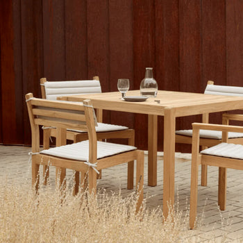 Modern outdoor dining table and chairs