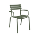 Green stackable outdoor dining chair