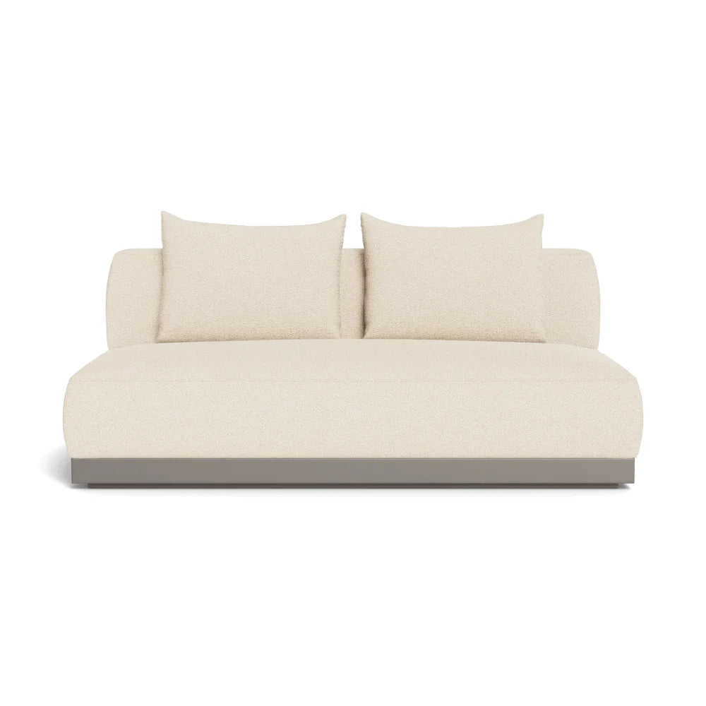 Amalfi 2 Seat Armless Outdoor Sectional Sofa