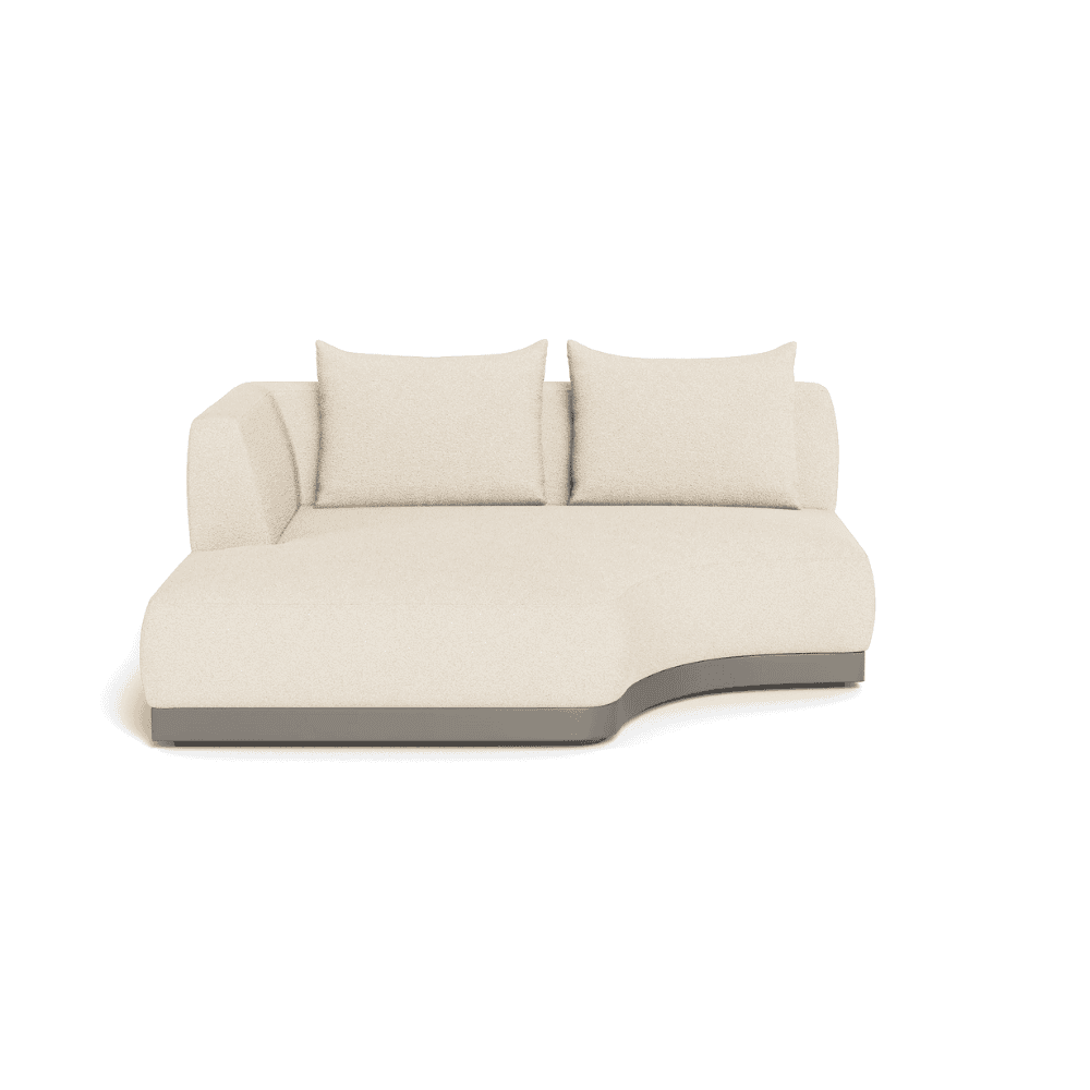 Amalfi Outdoor Curved Chaise Left Sectional Sofa