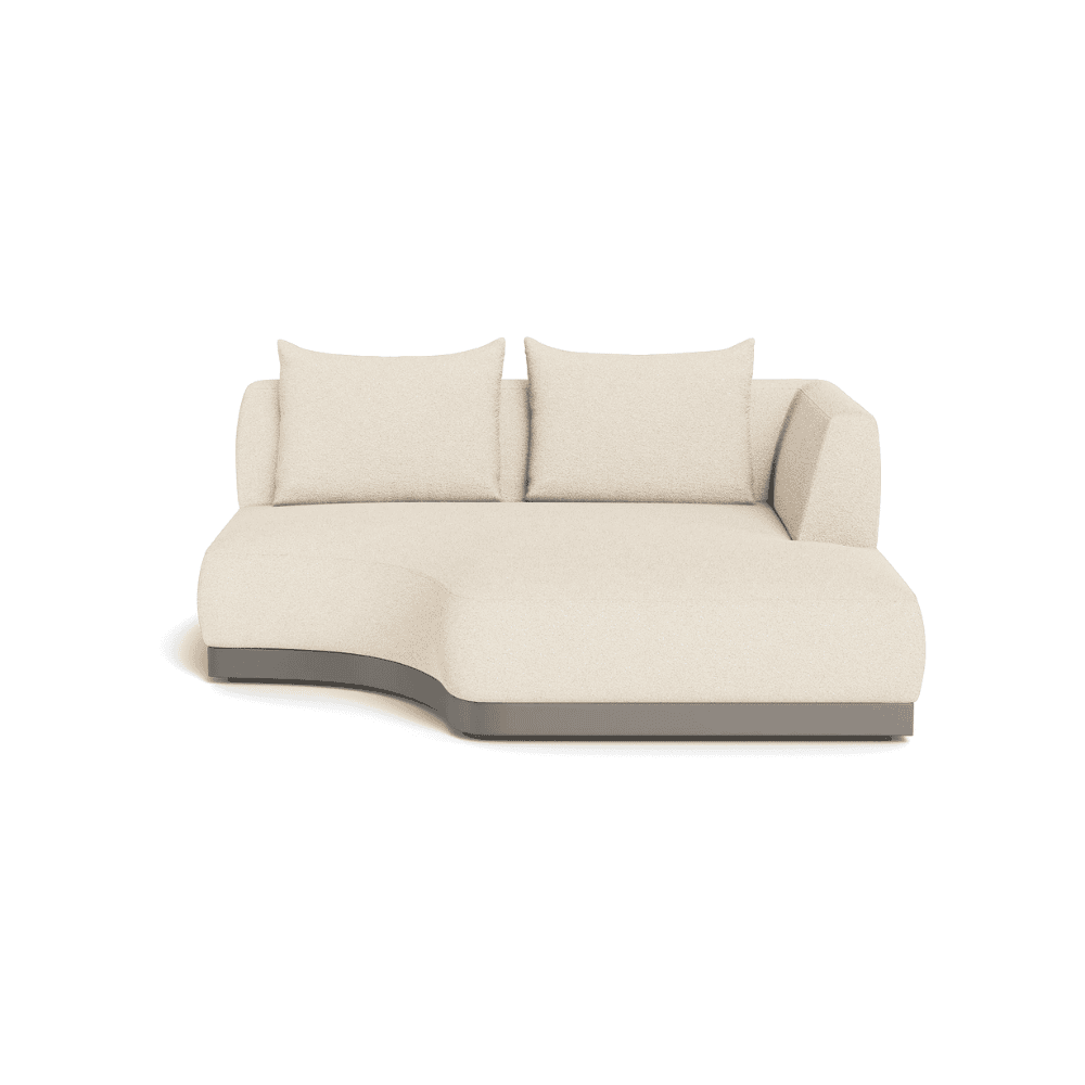 Amalfi Outdoor Curved Chaise Right Sectional Sofa