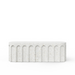 Atlas Outdoor Concrete Bench Ivory Terrazo