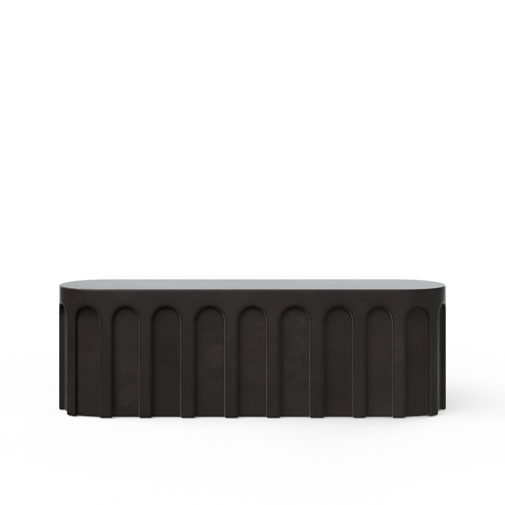 Atlas Outdoor Concrete Bench Lava