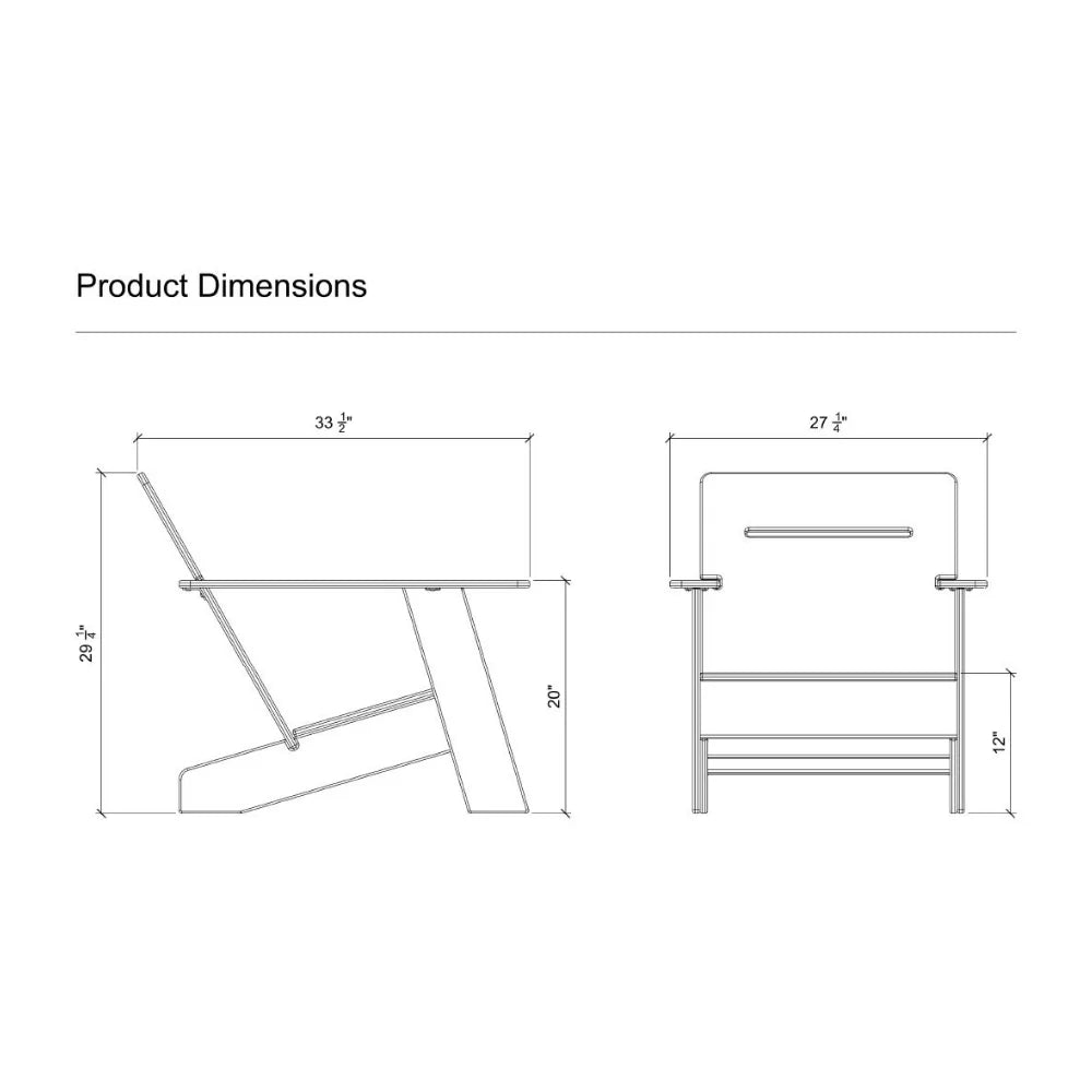 Bac Outdoor Lounge Chair dimension