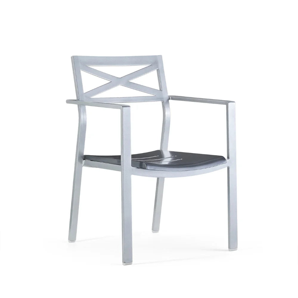 Bishop Aluminum Outdoor Dining Armchair