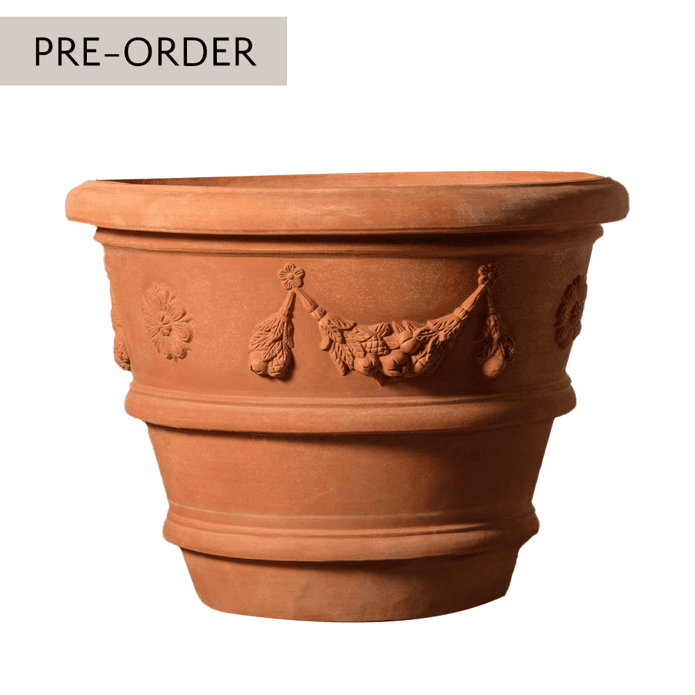 Italian Terracotta Garland Pot