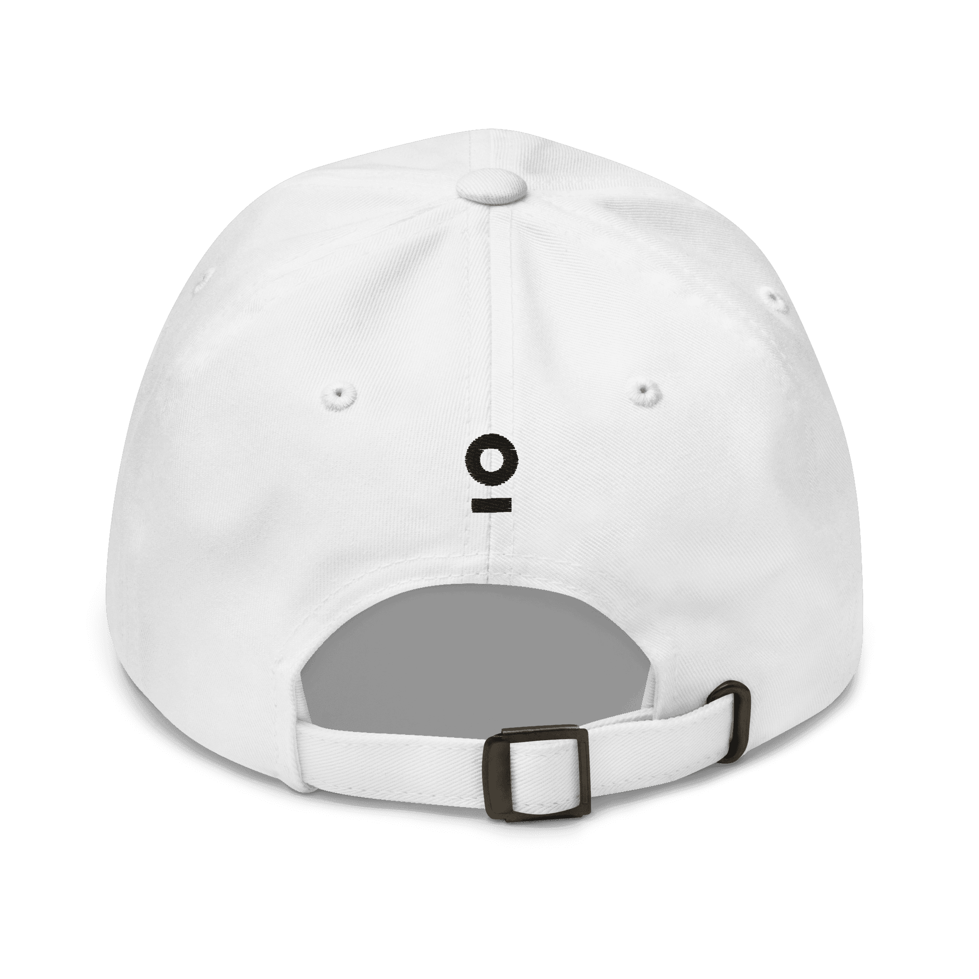 Boxhill's Minimalist White Hat solo photo back view
