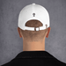 Boxhill's Minimalist White Hat in man's head back view