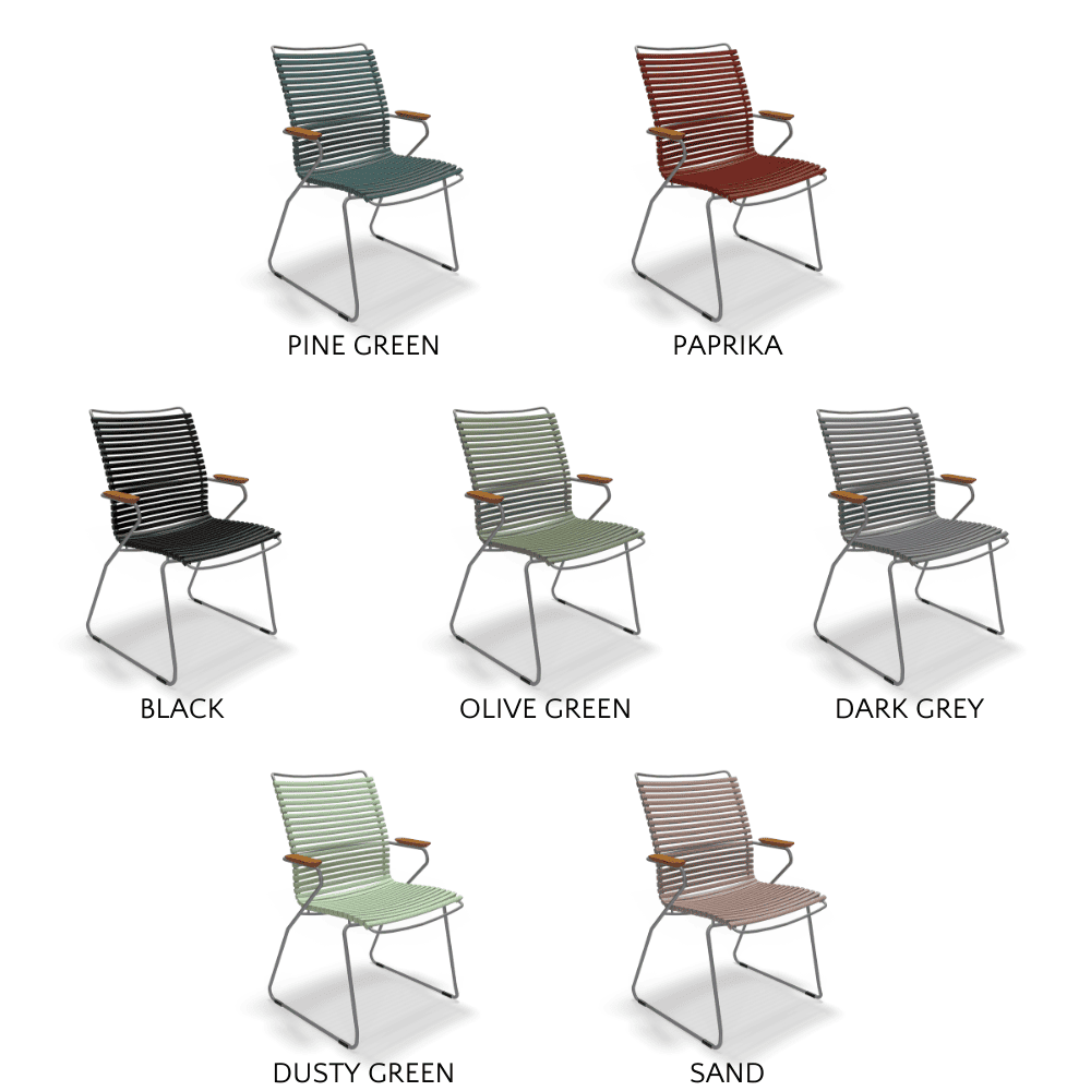 CLICK Outdoor Dining Chair Tall Back