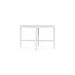 Boxhill's Corsica Outdoor Side Table White Marble side view in white background