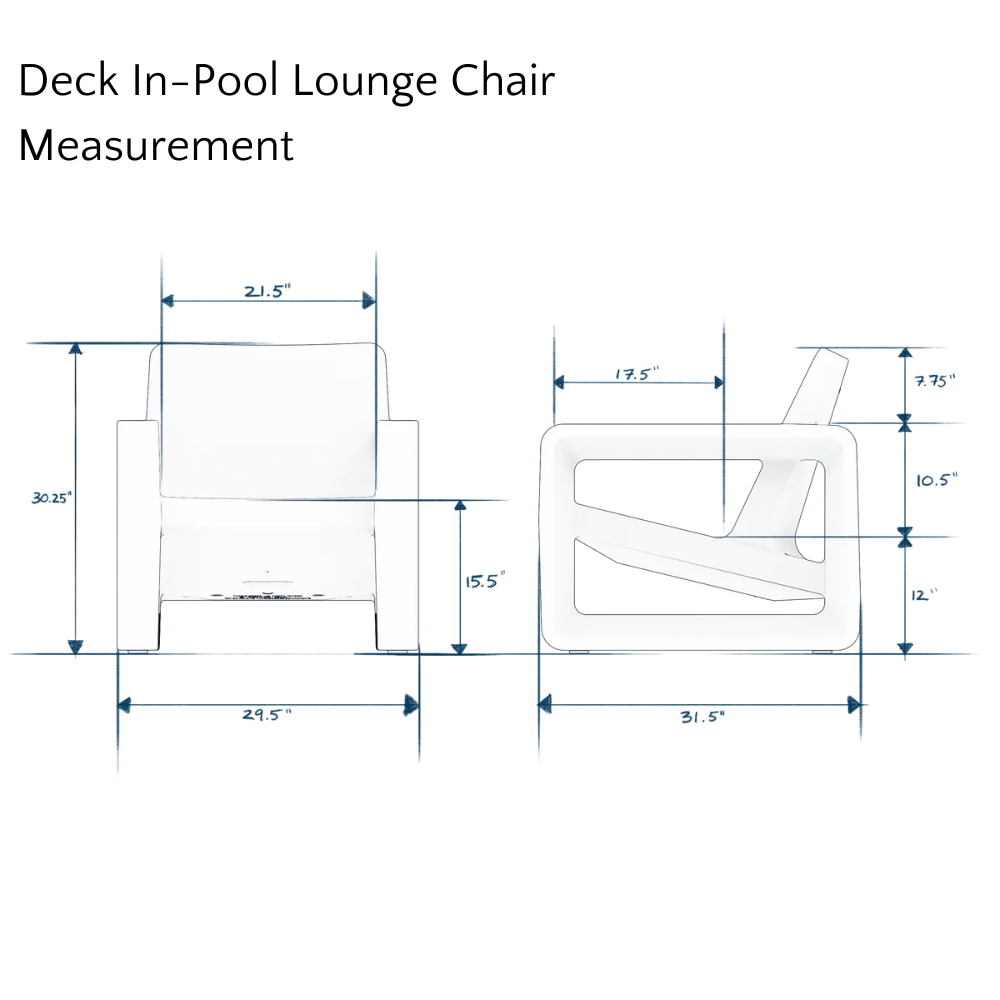 Deck In-Pool Lounge Chair