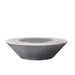 Grey outdoor round concrete fire bowl