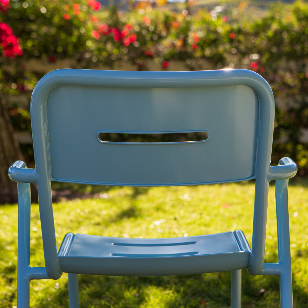 Genoa Aluminum Outdoor Stackable Bar Stool