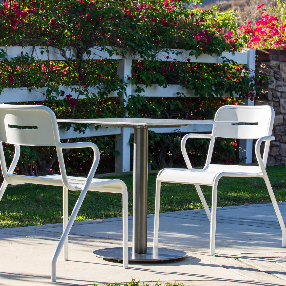 Genoa Aluminum Outdoor Stackable Side Chair