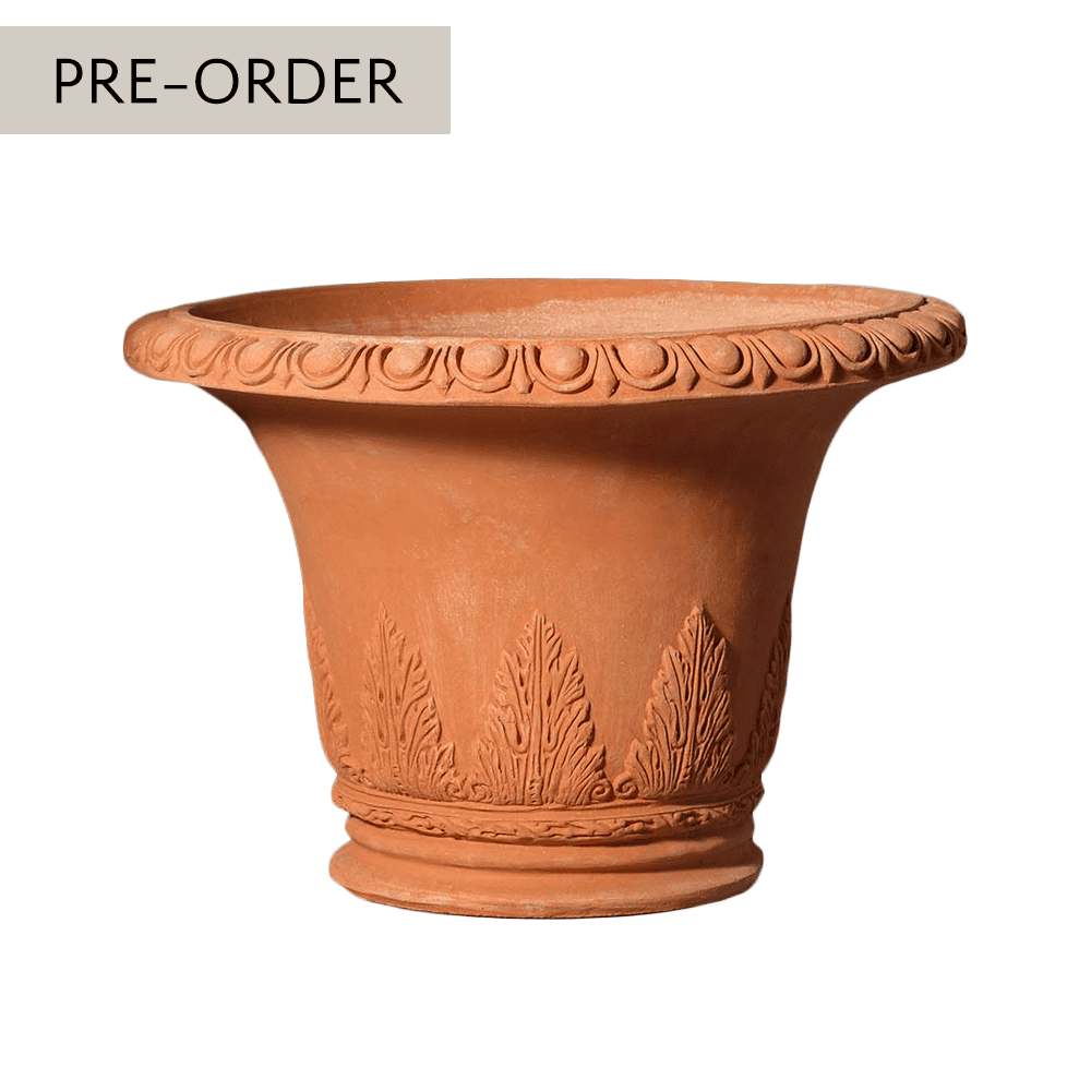 Italian Terracotta Acanthus Leaf Pot