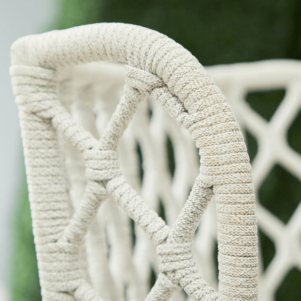 Woven Lattis Outdoor Wing Chair