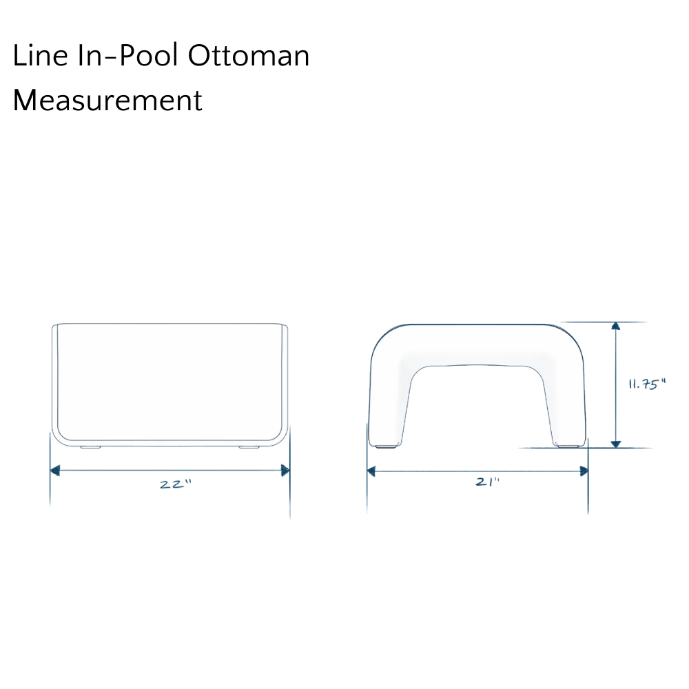 Line In-Pool Ottoman