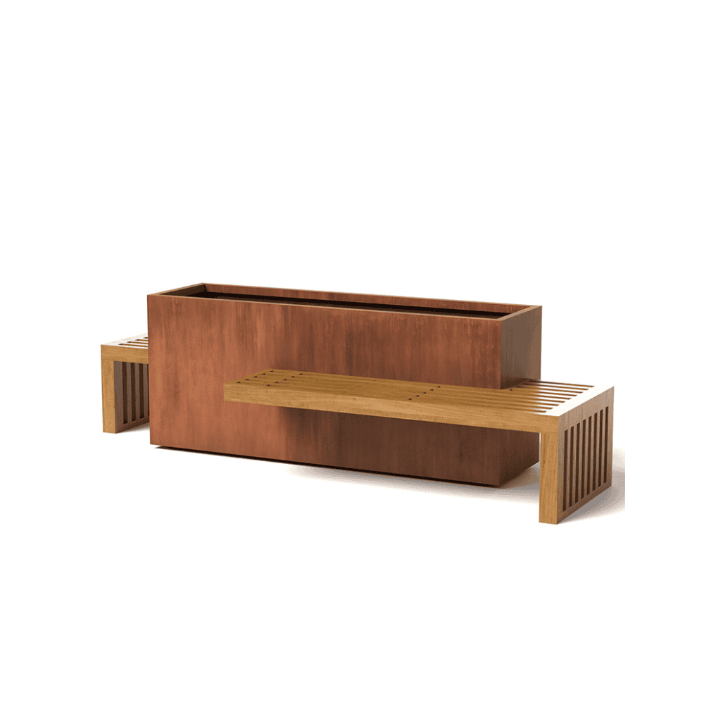 Linear Planter & Double Bench