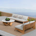 MLB 3 Seat Outdoor Armless Sofa