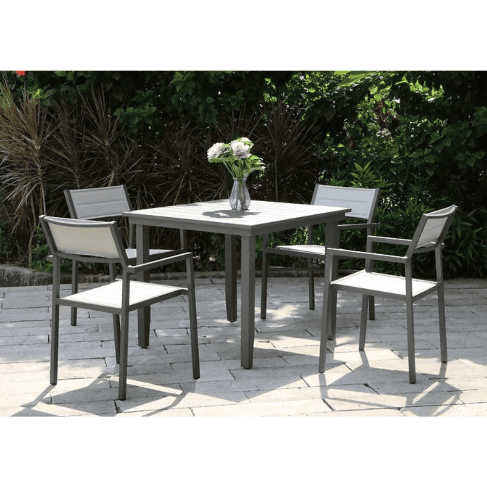 Neo-Classic Aluminum Outdoor Sling Dining Chair