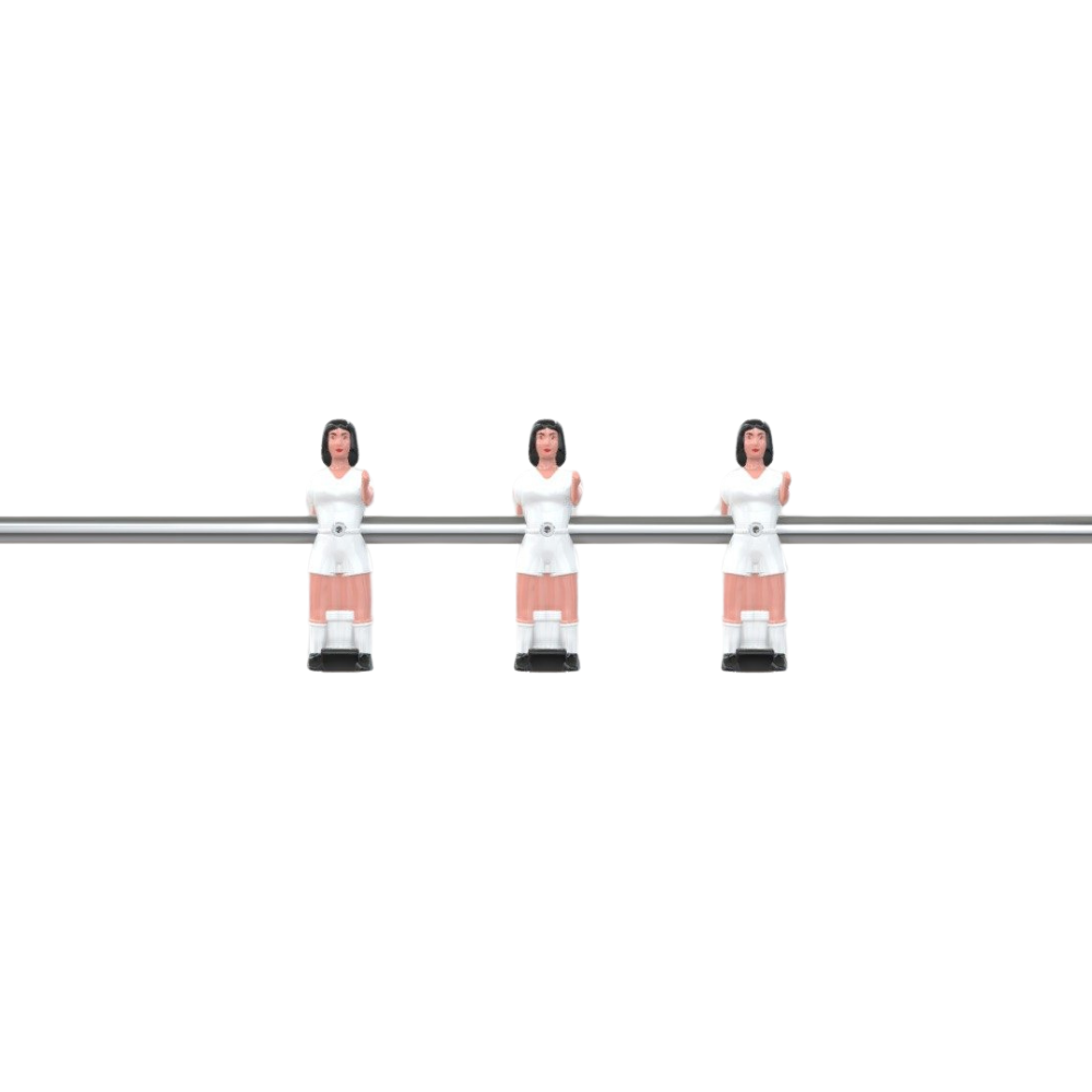 RS3 Outdoor Football Table - players attached to a metal rod