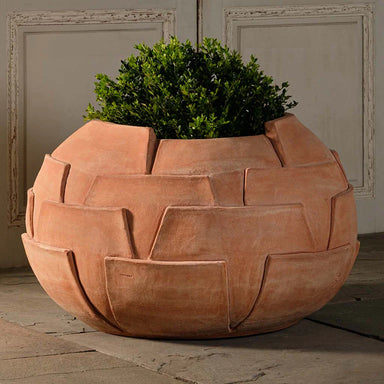 Italian Terracotta Cardoon Thistle Vase planted