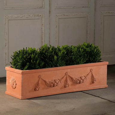 Italian Terracotta Large Garland Flower Box