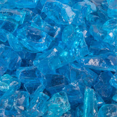 Turquoise Glass Fire Media 1/2 - 3/4" | 25lbs