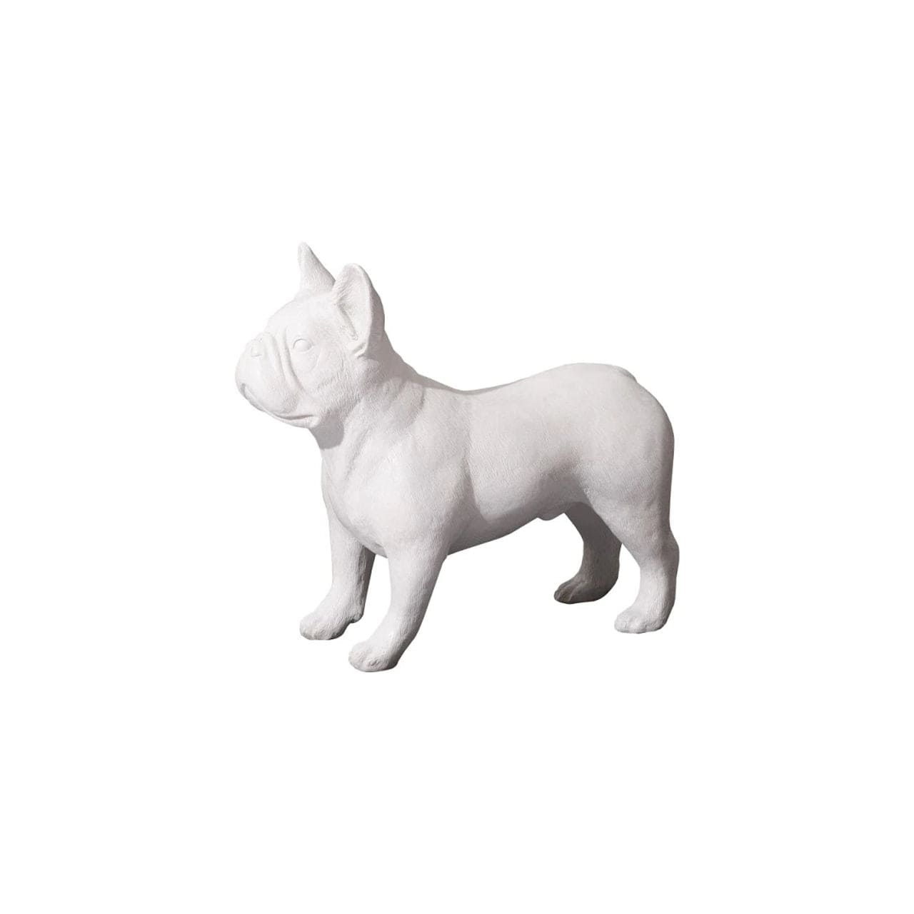 French Bulldog Gel Coat White Sculpture