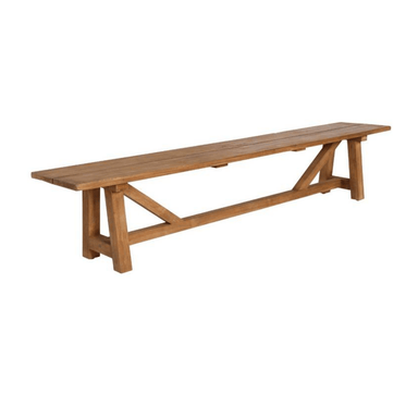 George Outdoor Teak Bench