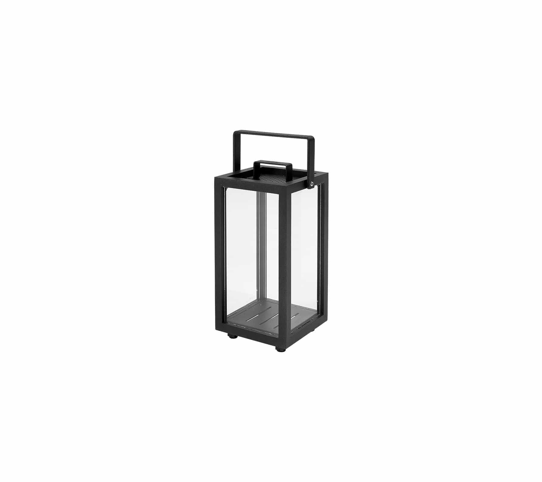 Aluminium, Lava Grey Lighthouse Lantern, X-Small