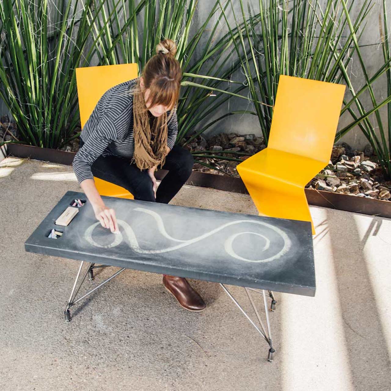 Slate Chalkboard Coffee Table