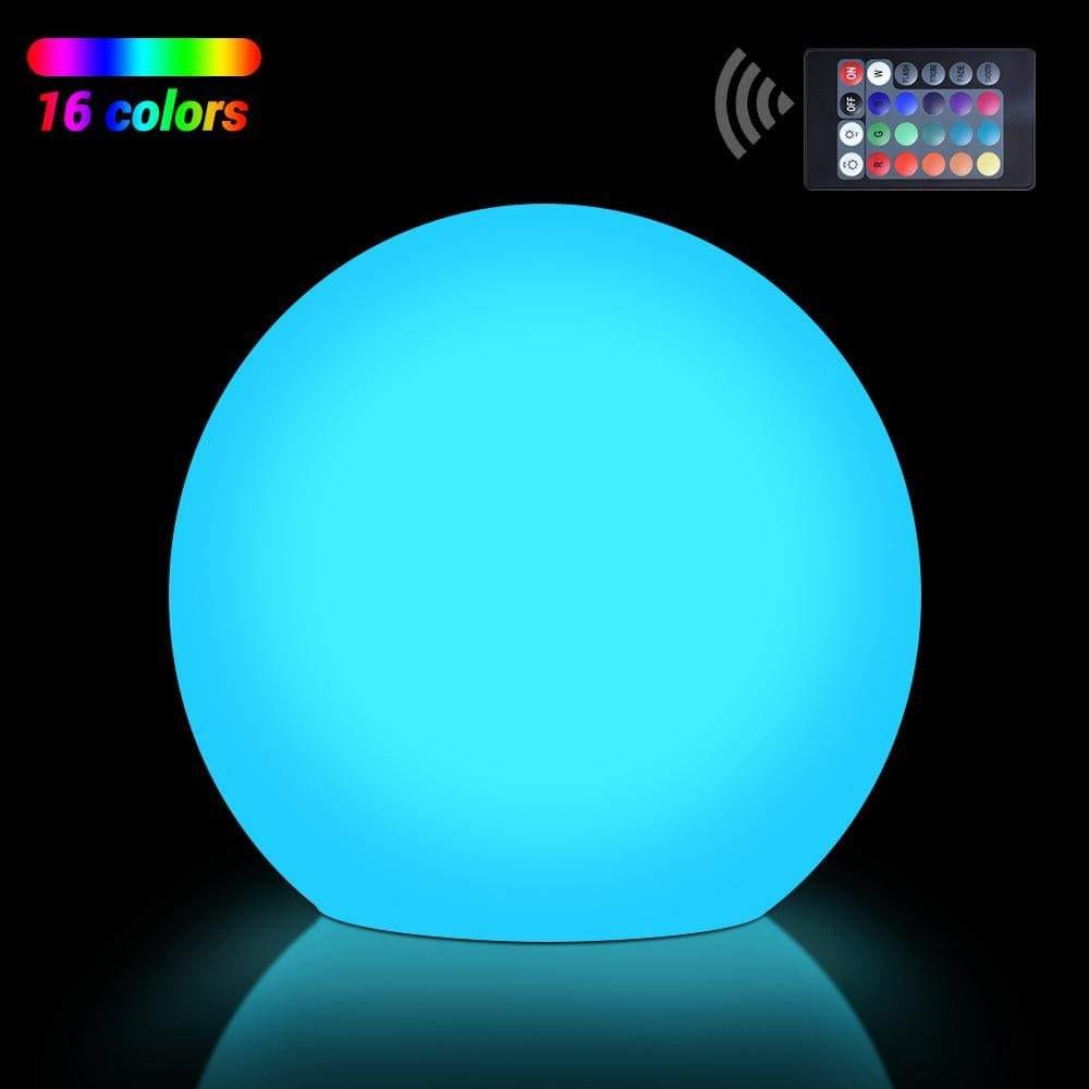 Waterproof RGB LED Outdoor Sphere Light, 6-20 inches | SHOPBOXHILL